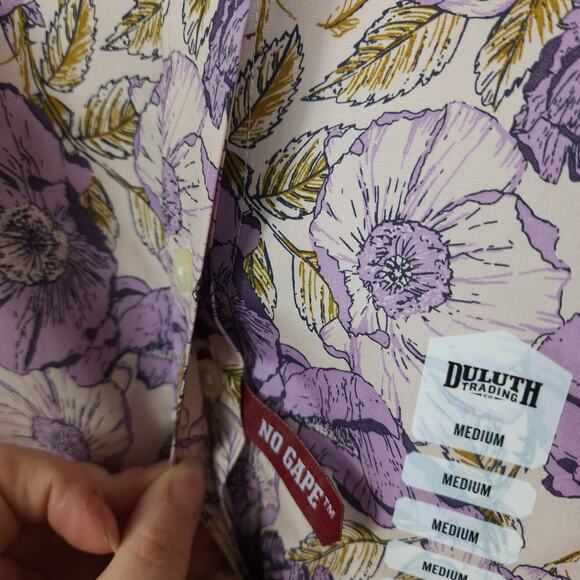 Duluth Wrinklefighter Tunic in Pink Floral Size M - Picture 5 of 9